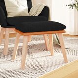 vidaXL Stolček za noge črn 45x29,5x39 cm blago in umetno usnje Cene