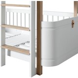 Oliver Furniture® pograd mini+ low bunk bed 60x160 white/oak | Shoptok.si