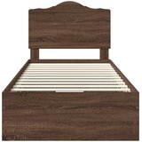  Krevetna konstrukcija Smeđi hrast 90 x 190 cm Inženjersko Drvo | shoptok.hr