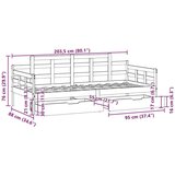  Dnevni krevet s ladicama bez madraca 80x200 cm masivno drvo | shoptok.hr