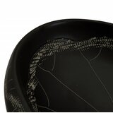 Nadgradni umivaonik crni ovalni 59x40x15 cm keramički | shoptok.hr