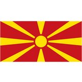  Severna Makedonija zastava 140x70 cm z žepom za drog | Shoptok.si