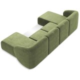 Makamii Zelena kotna sedežna garnitura iz šenilje (v obliki črke "U") Lani – | Shoptok.si