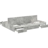  Krevetna konstrukcija za pohranu sivo Sonoma Beton siva | shoptok.hr