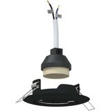  Svetilke Set 6 Črne Plastika 9 cm Sodobne Vgrajena svetila | Shoptok.si
