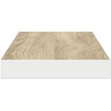  Plutajuće zidne police 2 kom hrast i bijele 80x23,5x3,8 cm MDF | shoptok.hr