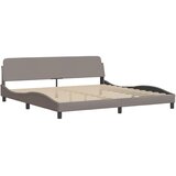  Okvir za krevet bez madraca smeđesivi 200x200 cm od tkanine | shoptok.hr