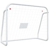 The Living Store Nogometni gol s mrežom bijeli 125x96x60 cm čelik i poliester | shoptok.hr