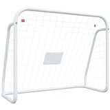 The Living Store Nogometni gol z mrežo bel 125x96x60 cm jeklo in poliester - Nogometni Gol, (21417468) | Shoptok.si
