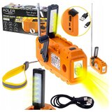 Adler pohodniški aku. 1200mAh solarni FM radio na dinamo LED powerbank SOS AD1197 u