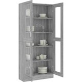  Vitrina boja sivog hrasta sonome 82,5 x 30,5 x 185 cm drvena | shoptok.hr