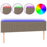 Maison Chic led posteljno vzglavje - vzglavna omarica - nočna omarica taupe 180x5x78/88 cm blago, (21706231) Cene