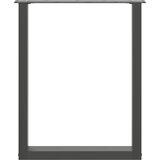  Noge za blagovaonski stol U-oblik 2 kom antracit 60 x (72-73) cm čelik | shoptok.hr