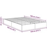  Otoman krevet s pohranom Bijelo 193 x 120 x 25 cm Iverica - Bijelo 120 x 190 cm | shoptok.hr