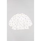 Zippy Pamučna bluza za bebe boja: bijela, s uzorkom