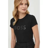 Boss Kratka majica ženski, črna barva