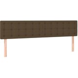  box spring s madracem tamnosmeđi 120 x 190 cm od tkanine | shoptok.hr
