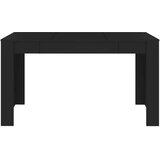  Blagovaonski stol crni 140 x 74,5 x 76 cm od iverice | shoptok.hr
