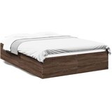  Okvir za krevet smeđi hrast 135x190 cm konstruirano drvo | shoptok.hr