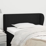  Uzglavlje s ušima crno 103x23x78/88 cm od tkanine | shoptok.hr