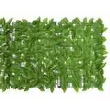 Balkonski zaslon za privatnost sa zelenim lišćem 600 x 75 cm | shoptok.hr