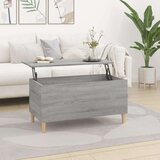  Klubska mizica siva sonoma 90x44,5x45 cm inženirski les, (20712294) Cene