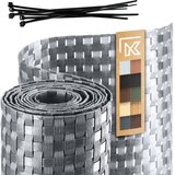 KADAX siv ograjni trak za ograjne panele 19 cm 2,55 m pokrov za ograjo, (5000358137) Cene