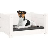  Krevet za pse bijeli 55 5x45 5x28 cm od masivne borovine | shoptok.hr
