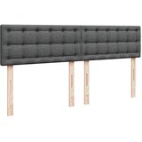vidaXL Otomanski posteljni okvir z vzmetnicami siv 200x200 cm blago | Shoptok.si