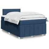 Maison Chic Box spring postelja - Vzmetna postelja z vzmetnico modra 120x190 cm blago SL24490, (21879342) | Shoptok.si