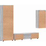  Set TV komoda s ladicama Zidne Siva Sonoma Konstruirano drvo | shoptok.hr
