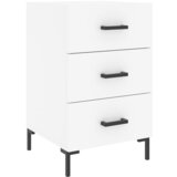 vidaXL Nočna omarica bela 40x40x66 cm inženirski les, (20808823) | Shoptok.si