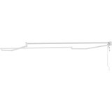 Nadstrešnica Zložen okvir senčila Bela 300 x 250 cm Aluminij, (5000205835) | Shoptok.si