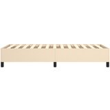  Okvir za krevet s oprugom krem 100 x 200 cm od tkanine | shoptok.hr