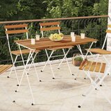 vidaXL Sklopivi bistro stol 100 x 54 x 71 cm od drva bagrema i čelika Cijene