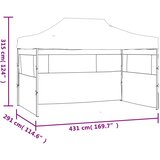  Sklopivi šator s 3 zida 3 x 4,5 m krem | shoptok.hr