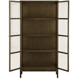 House Nordic Temno rjava vitrina v hrastovem dekorju 90x180x40 cm Zamora – | Shoptok.si