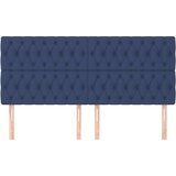  Uzglavlje 4 kom plavi 90x7x78/88 cm od tkanine | shoptok.hr