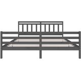  Okvir za krevet od masivnog drva sivi 200 x 200 cm | Eponuda.ba