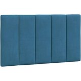  Okvir kreveta s LED svjetlima plavi 90 x 190 cm baršunasti | shoptok.hr