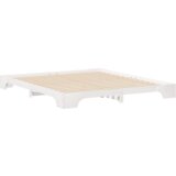 vidaXL Krevet s daskama Bijelo 180 x 220 cm Masivna borovina | shoptok.hr