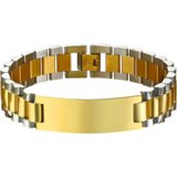  Muška narukvica AX-38440 - Zlatna / Srebrna / 21cm / 12mm KP38440 | Shoptok.si