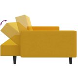  Dvosjed na razvlačenje žuti baršunasti | shoptok.hr