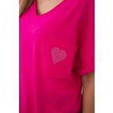Kesi Cotton blouse with pocket fuchsia | shoptok.hr