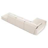 Mazzini Sofas Bež žametna kotna sedežna garnitura (levi kot/z ležalnikom) Vanda – | Shoptok.si