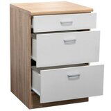 Modern Living omarica andy, bela, barva hrasta | Shoptok.si