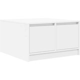 vidaXL stol za kavu s ladicama bijeli 70,5x70x40 cm | shoptok.hr