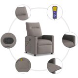  Masažni naslonjač od tkanine smeđesivi | shoptok.hr