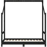  Za dječji krevet crni 70 x 140 cm od masivne borovine | shoptok.hr