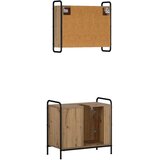  Set ormarića za kupaonicu 2 kom. Hrast artisan - Hrast artisan Ormar s umivaonikom (1 vrata i 1 polica) + viseći ormar | shoptok.hr